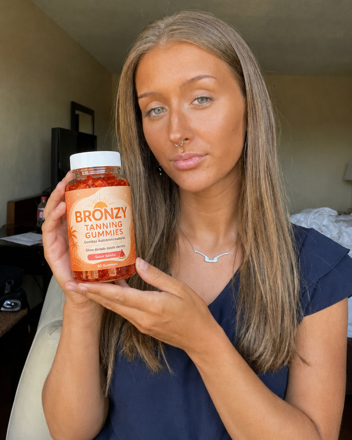 Clienta usando Bronzy